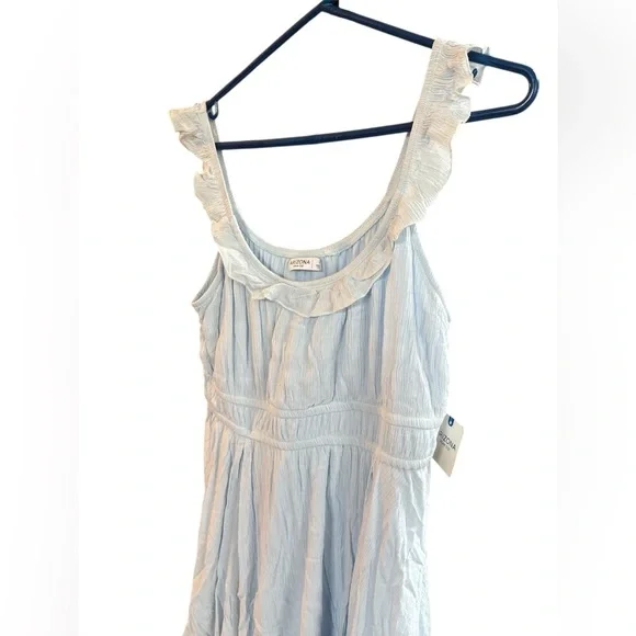 Arizona tiered summer dress- light blue-Size L- NWT - Picture 3 of 5